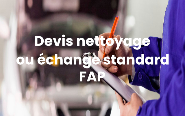Devis nettoyage ou échange standard FAP